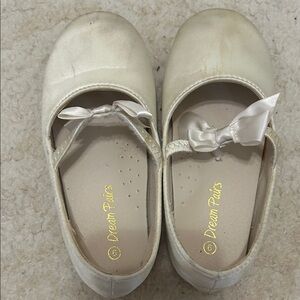 Dream Pairs Ivory Kids Dress Shoes with Bow